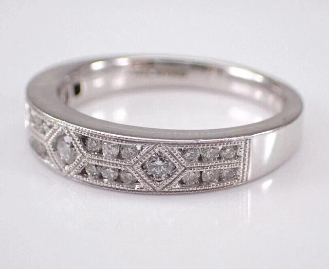 2Ct Round Cut Lab Created Diamond Pretty Wedding Band Ring 14k White Gold Plated