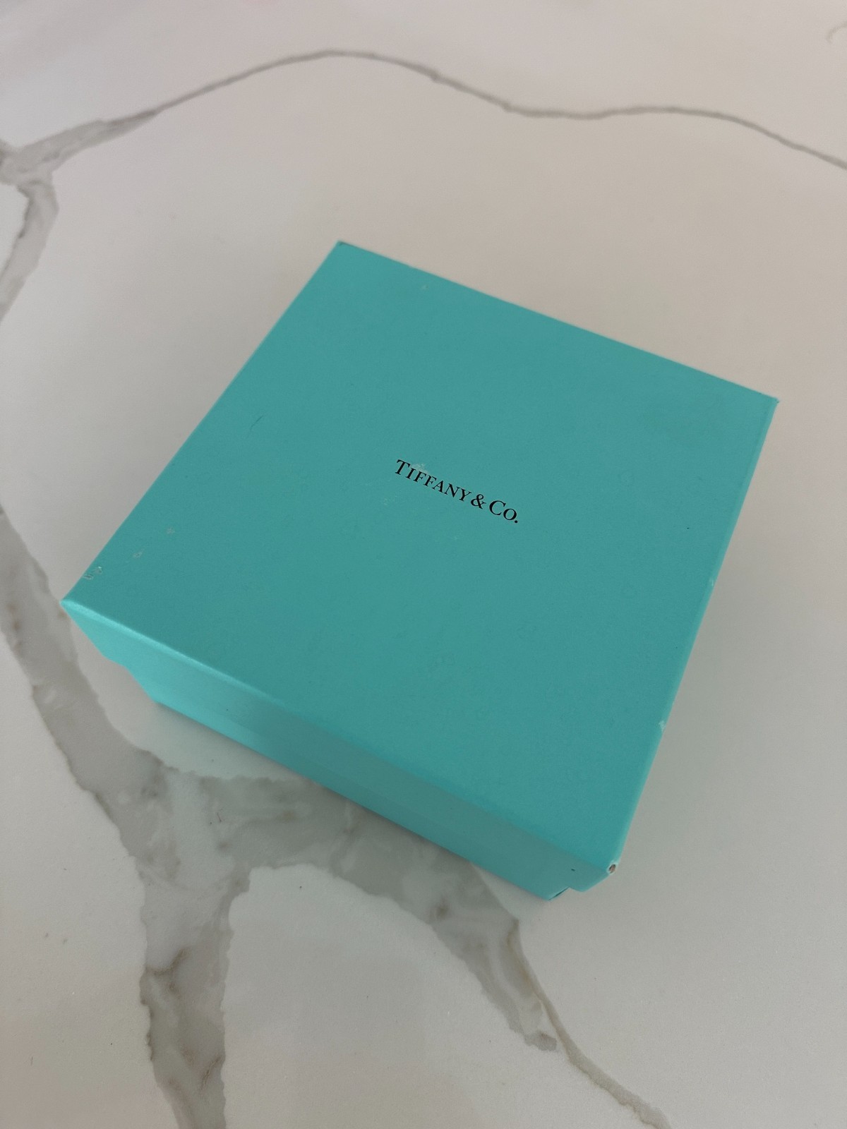 Tiffany & Co. Empty Gift Box Approx. 6”x6”x3.5” With Tissue Paper & Bubble Wrap