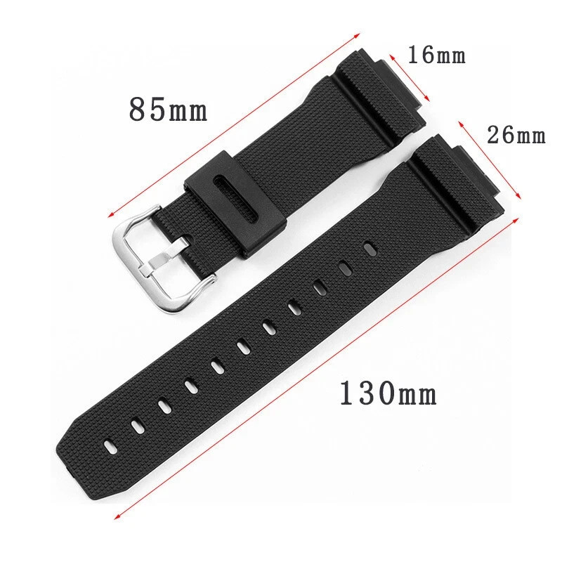 16mm Checkered Rubber Watch Strap Adapter Connector For Casio GA2100 GM2100