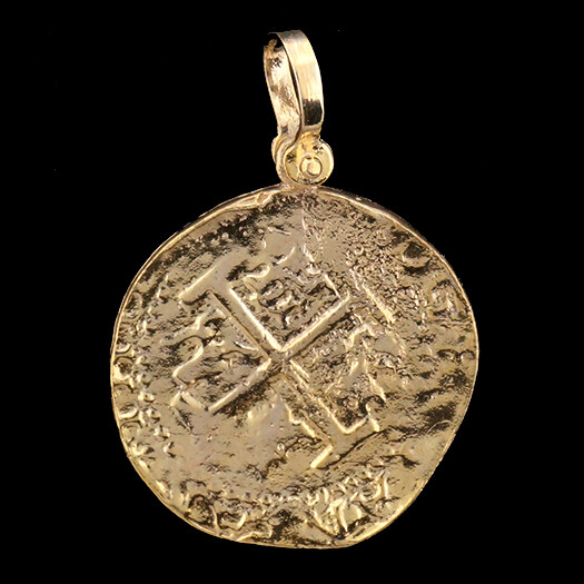 Atocha Sunken Treasure Jewelry – Lima 8 Escudo Gold Coin Pendant