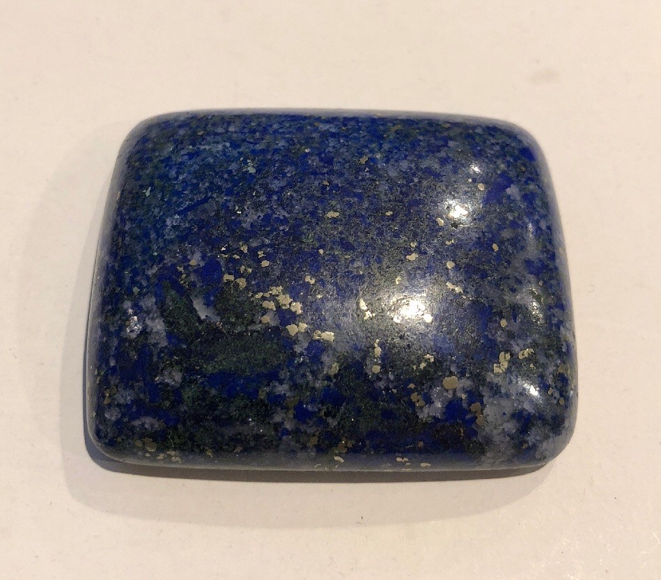 280 CT NATURAL BLUE LAPIS LAZULI – EMERALD CUT CABOCHON ~ 50mm x 41.5mm x 13mm