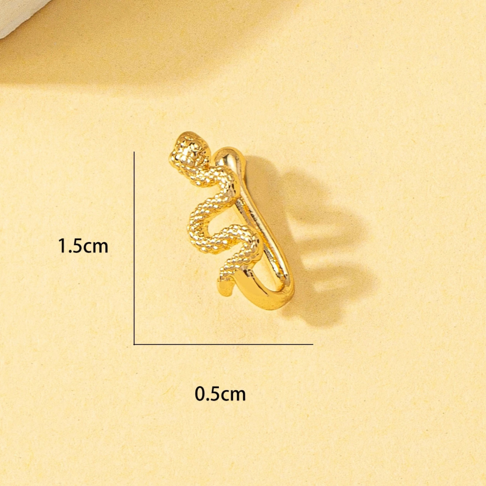 1Pc Snake Nose Cuff Non Piercing Nose Rings Fake Nose Studs Clip-On Body Jewelry