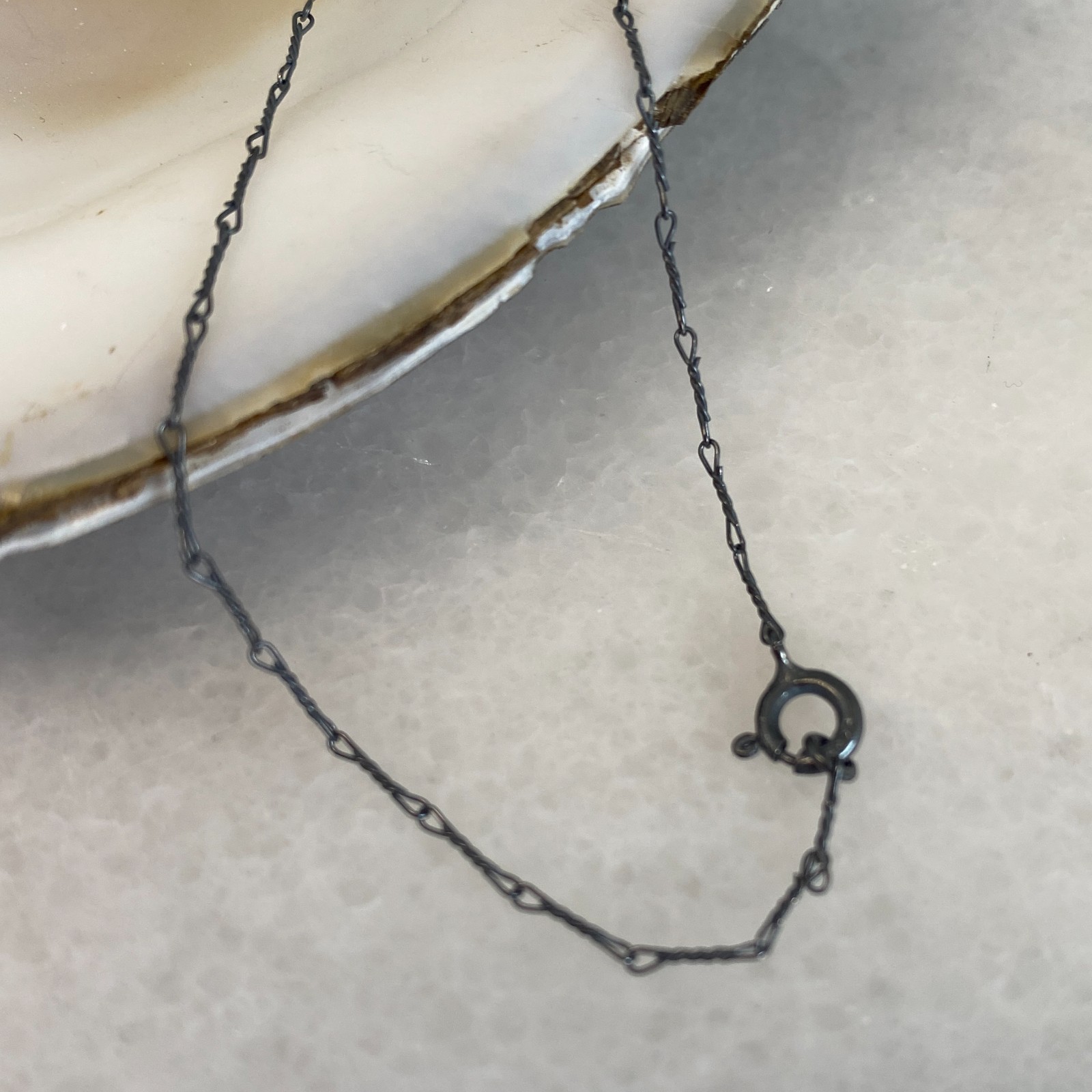 Oxidized Sterling Silver Fancy Twisted Unique Chain Necklace-(16″-36″)