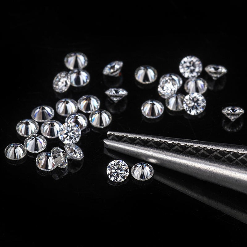 5.00 MM Loose Lab Grown CVD Diamond 4PCS Round EF Color, IF CLARITY Certified