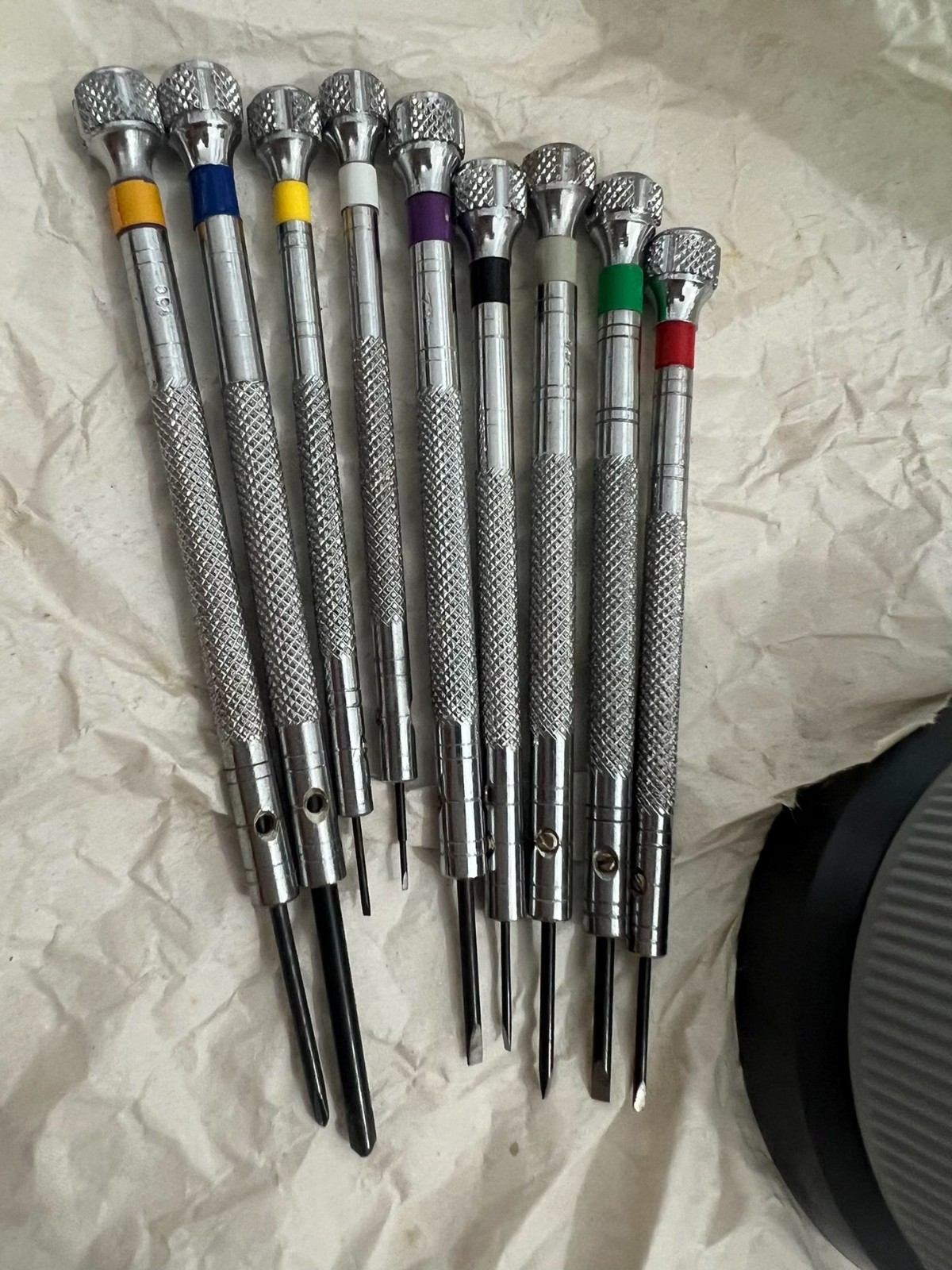 Bergeon 5970 Watchmaker Screwdrivers Set With Rotary Stand Swiss Made Box