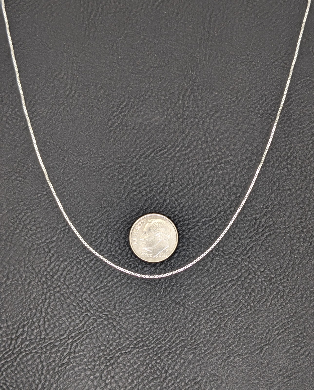 925 Solid Sterling Silver Box Chain – 18 Inches, 0.9mm Width