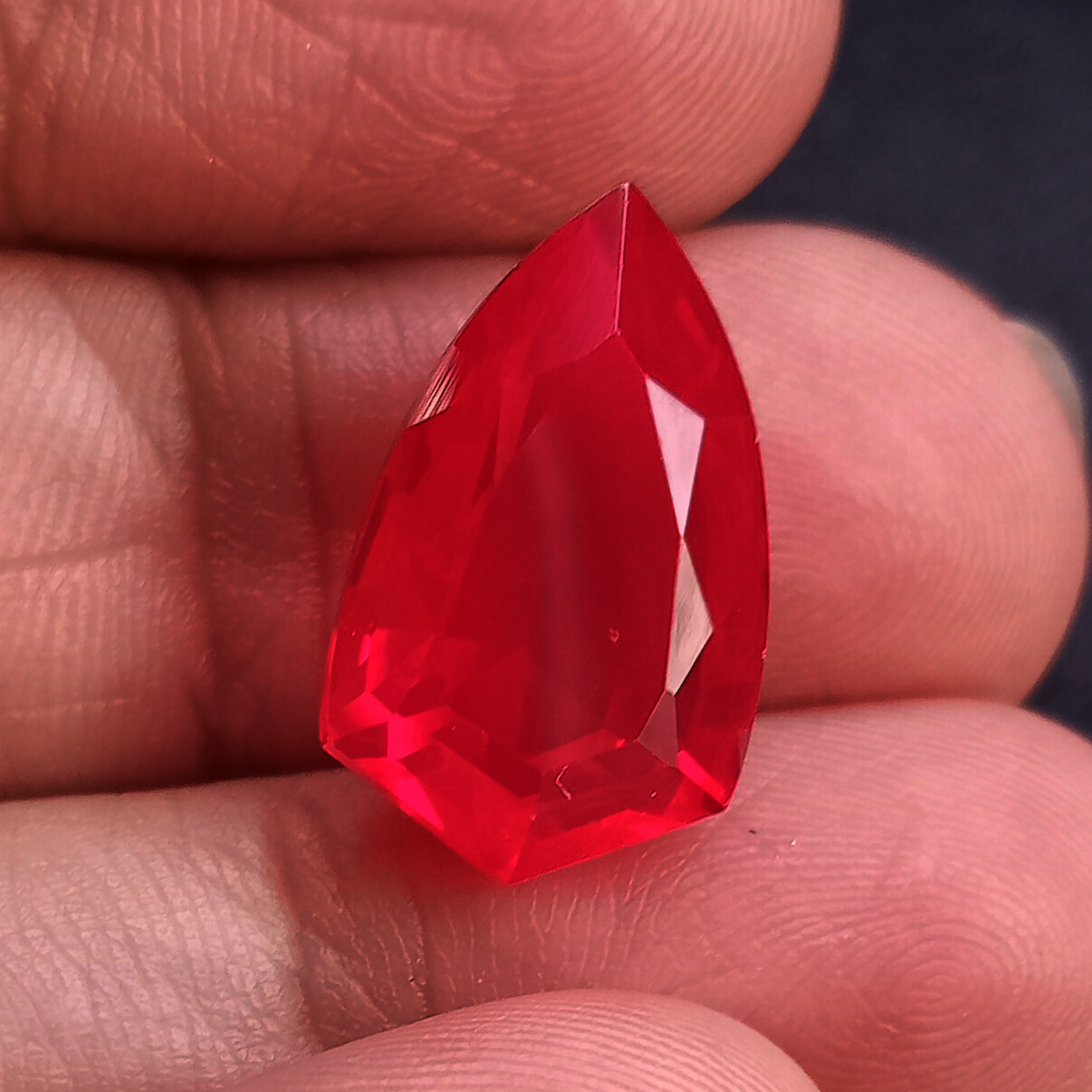Natural Fancy Cut Blood Pigeon Red Ruby 11.80 Ct Certified Loose Gemstone