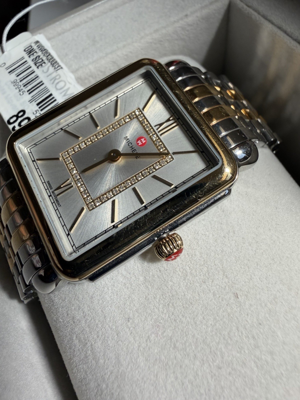 Michele Deco II Mid-Size Diamond Two-Tone 26mm Case Stainless Steel, Band…