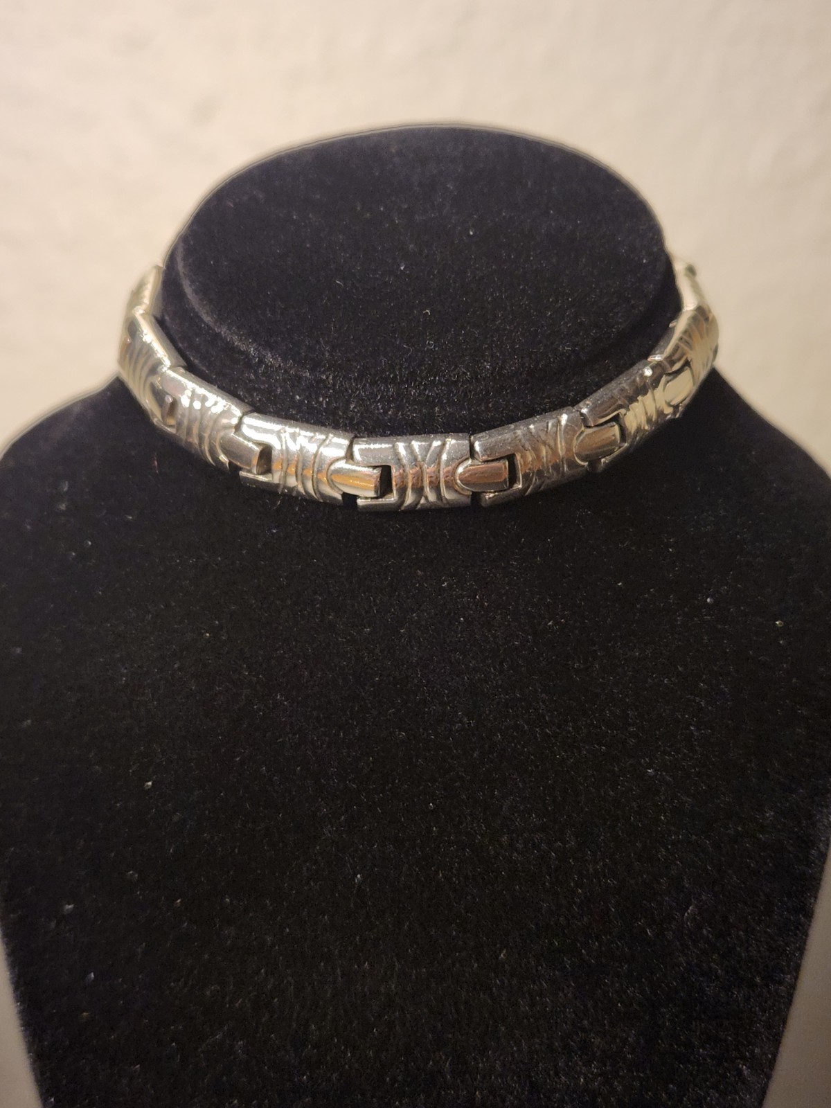 Handmade Taxco Mexican 925 Sterling Silver Bracelet Links Beautiful Shine