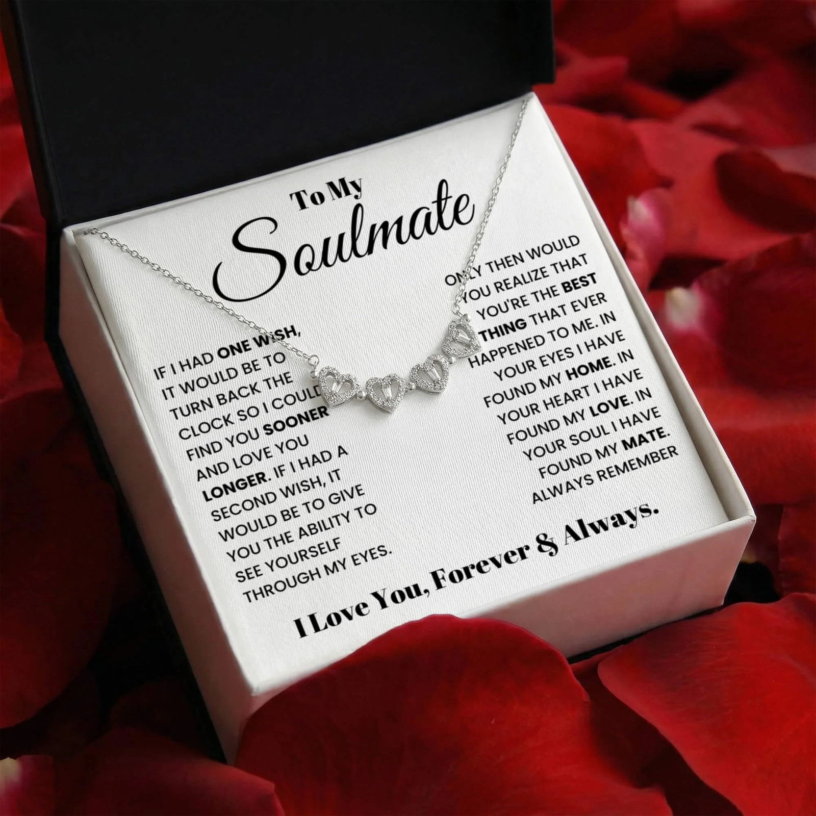 Soulmate Heart Clover Convertible Necklace
