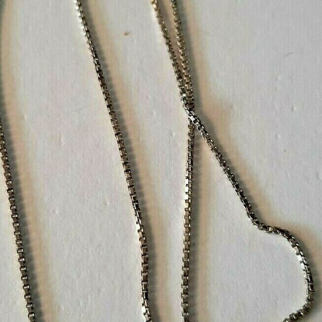 Vintage 925 STERLING SILVER Chain Necklace w/ Scarecrow -18″ – 5.3 Gram