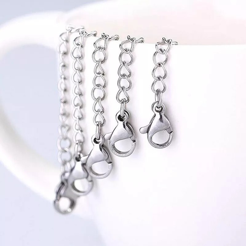 2-Pack Extender /Safety Chain Extender Necklace Bracelet Lobster lock 1″ To 6″