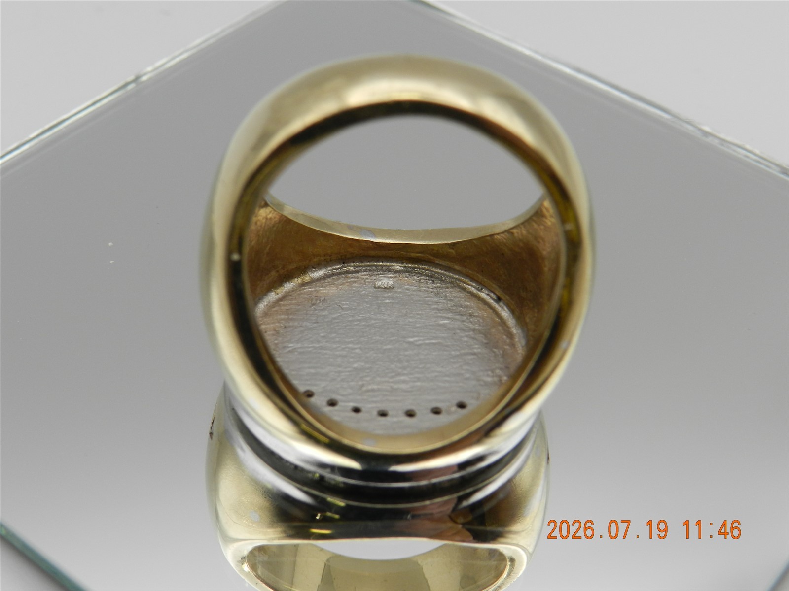 Cadillac Signet Ring 14K with Diamonds 28.5 Grams