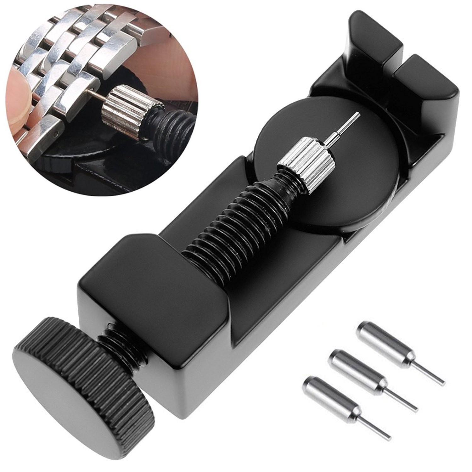 Metal Adjustable Watch Band Strap Bracelet Link Pin Remover Repair Tool Kit S…