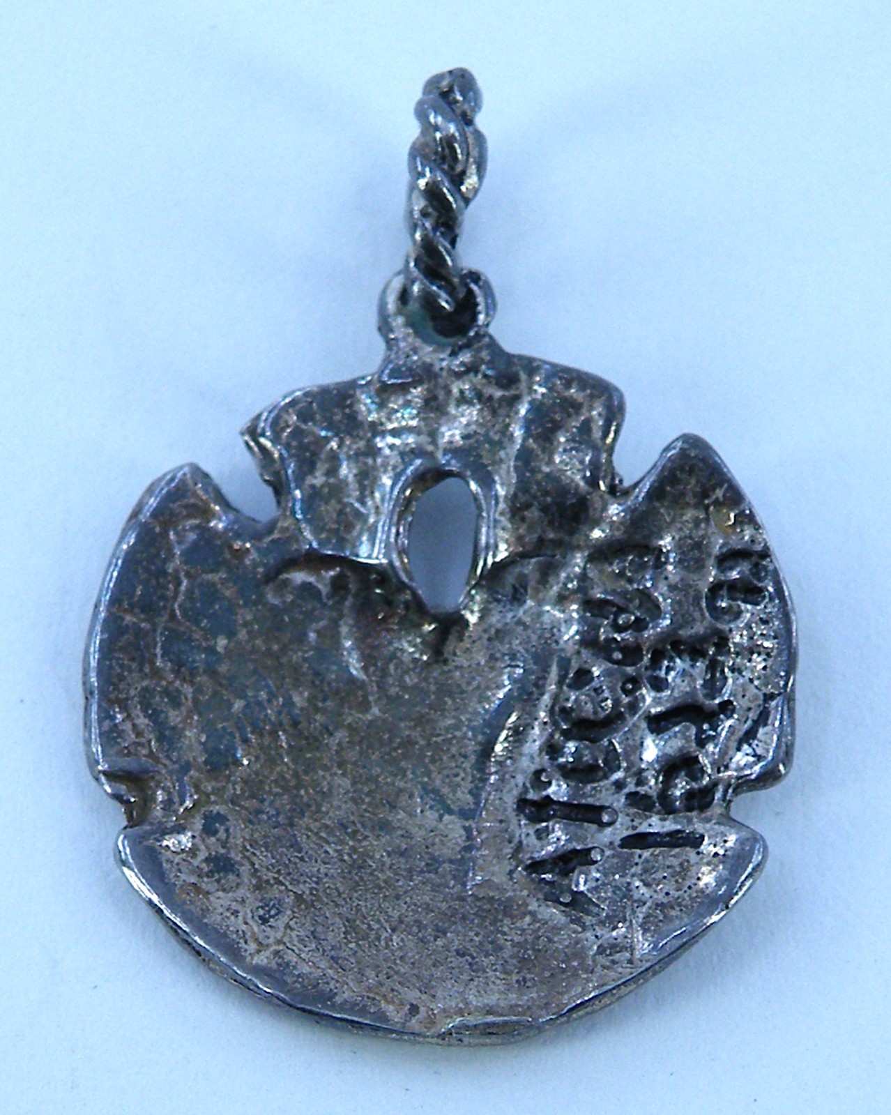 Antique 1622 Atocha Shipwreck Sterling Silver Sand Dollar Hand Pour PENDANT