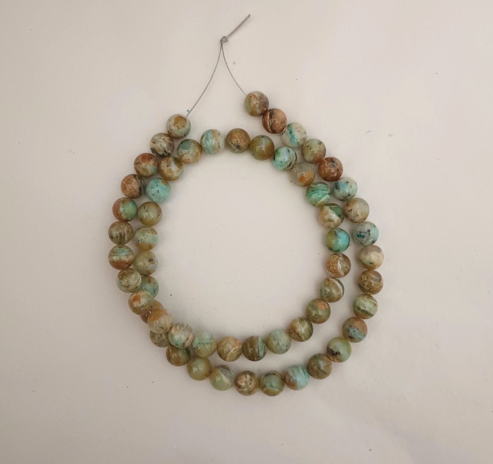 PERUVIAN OPAL 8MM ROUND BEADS – 17.75″ Strand – 5281E
