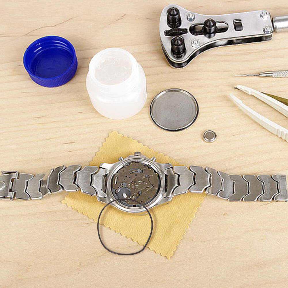 1 Box of Rubber Watch Case Gasket Watch Seal Washers Watch Back Gaskets Kit