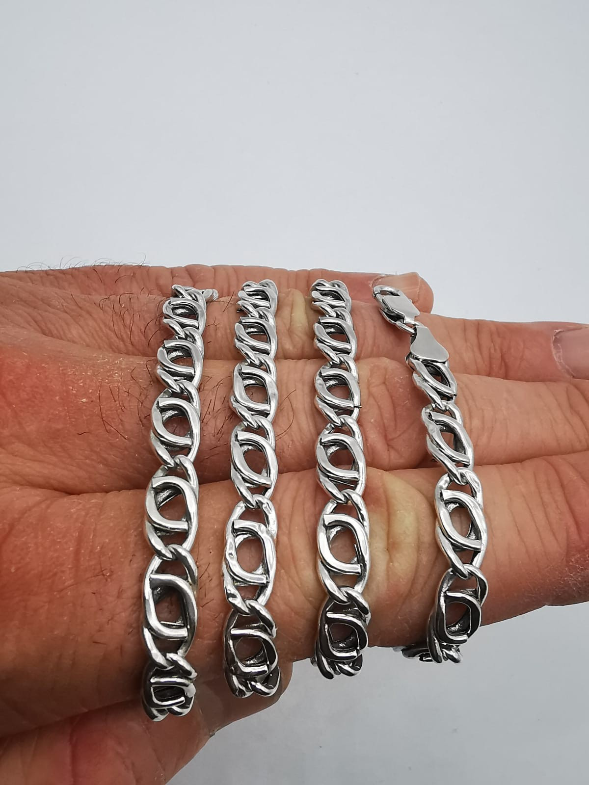 Vintage Sterling Silver Chain 925 Sterling Silver Signed  17.84g