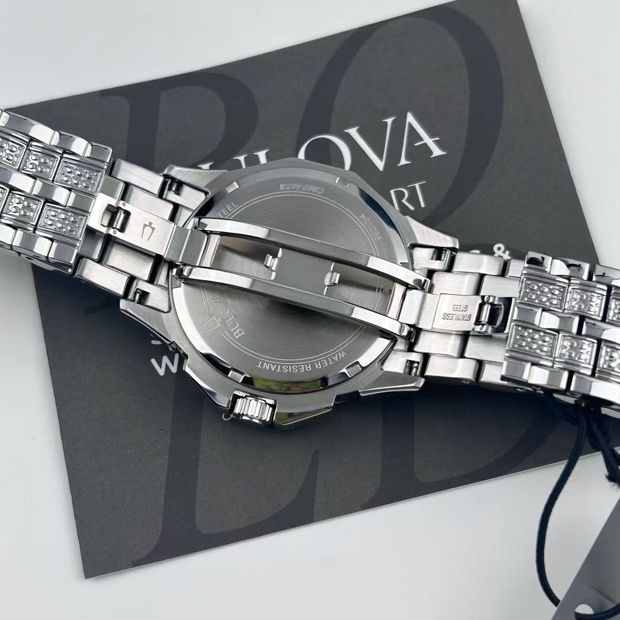 Bulova Octava 96C134 White Dial Silver Stainless Steel Men’s Quartz Watch