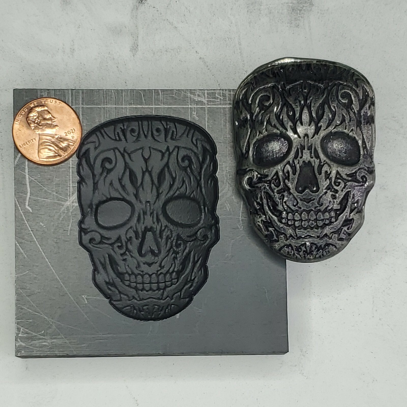 Flame 3D Graphite Ingot Mold for Gold Silver Copper Tin Melting Casting Refining