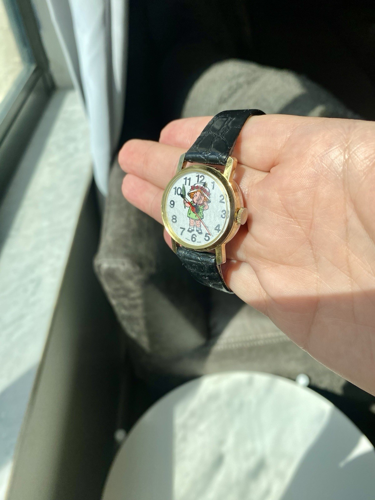 Vintage Womans 1982 Original Edition Campbell Kid Wristwatch Working New Battery
