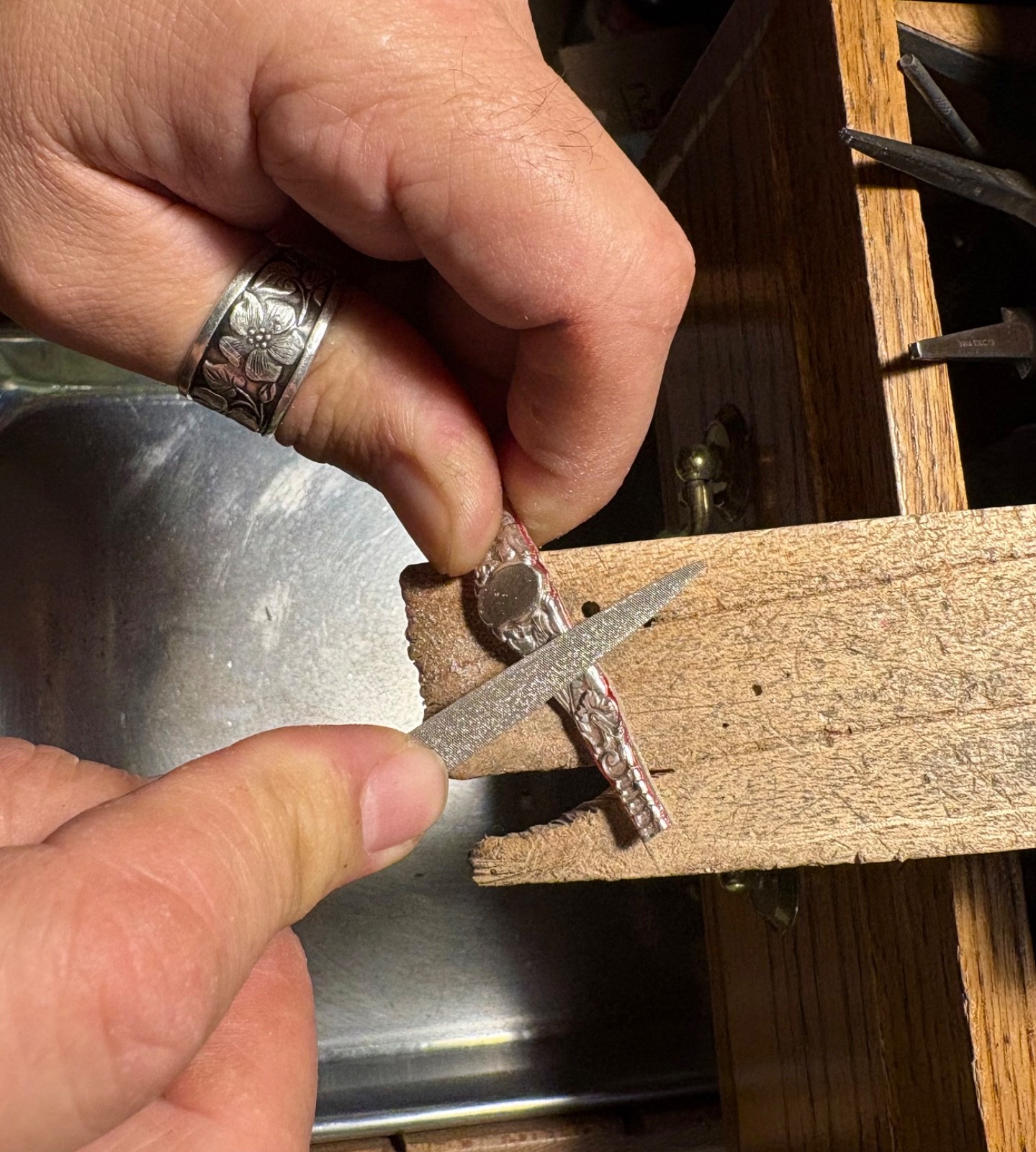 pure Silver dragon and shield Ring 999.Pure Fine Silver Bold, dragon Design