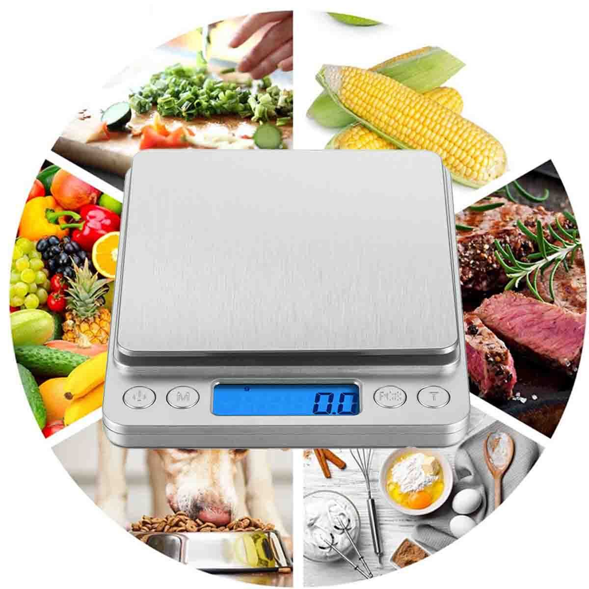 3000g Digital Scale 0.1g Jewelry Gold Silver Coin Gram Pocket Size Herb Grain