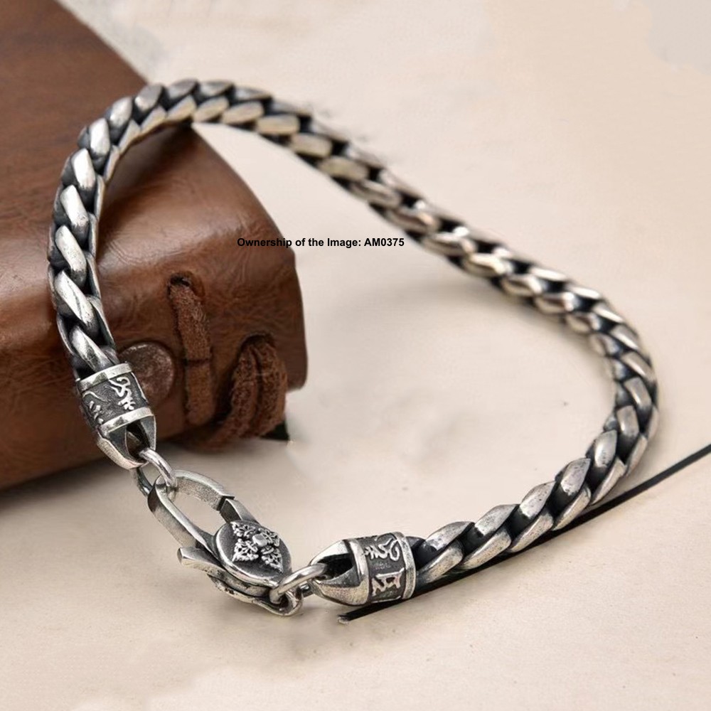 Pure 925 Sterling Silver 5mm Round Wheat Link Chain Women Men’s Bracelet 7.9inch