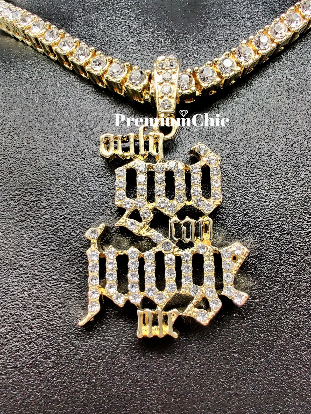 ONLY GOD CAN JUDGE ME Pendant Necklace w Rope or Tennis Chain Plated CZ Jewelry