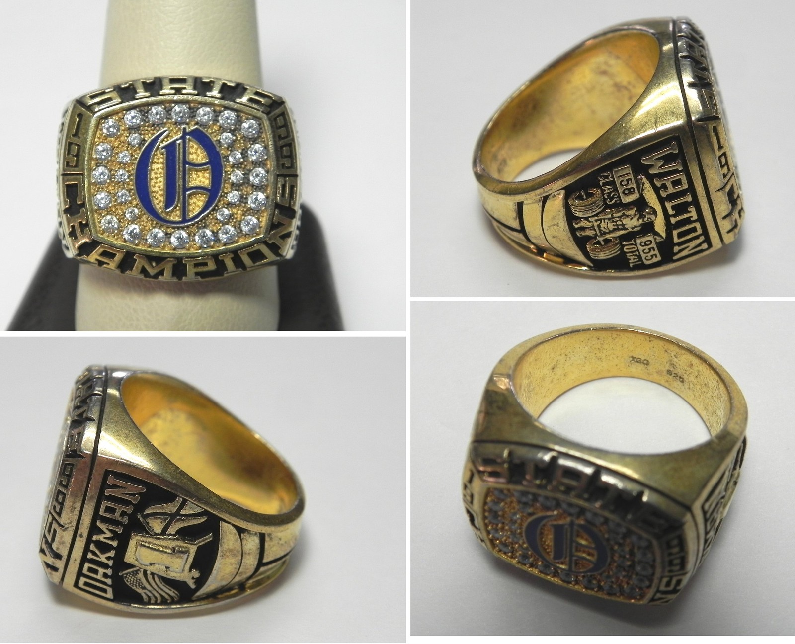 F141 1999 Sterling Oakman High School Championship Ring Weightlifting