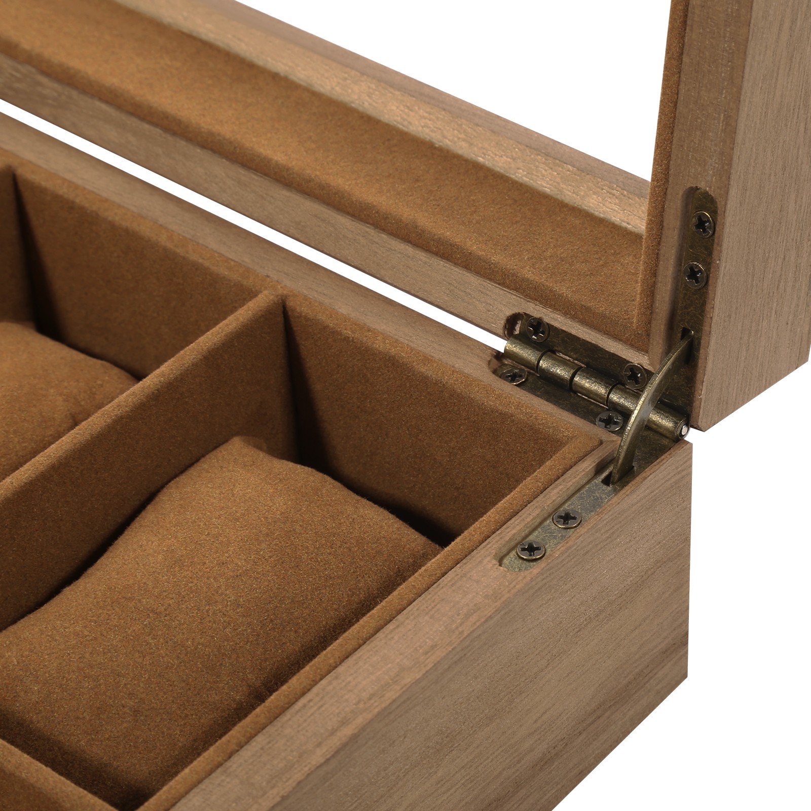 12 Slots Watch Box Solid Wood Organizer Watch Case Jewelry Storage Display Case