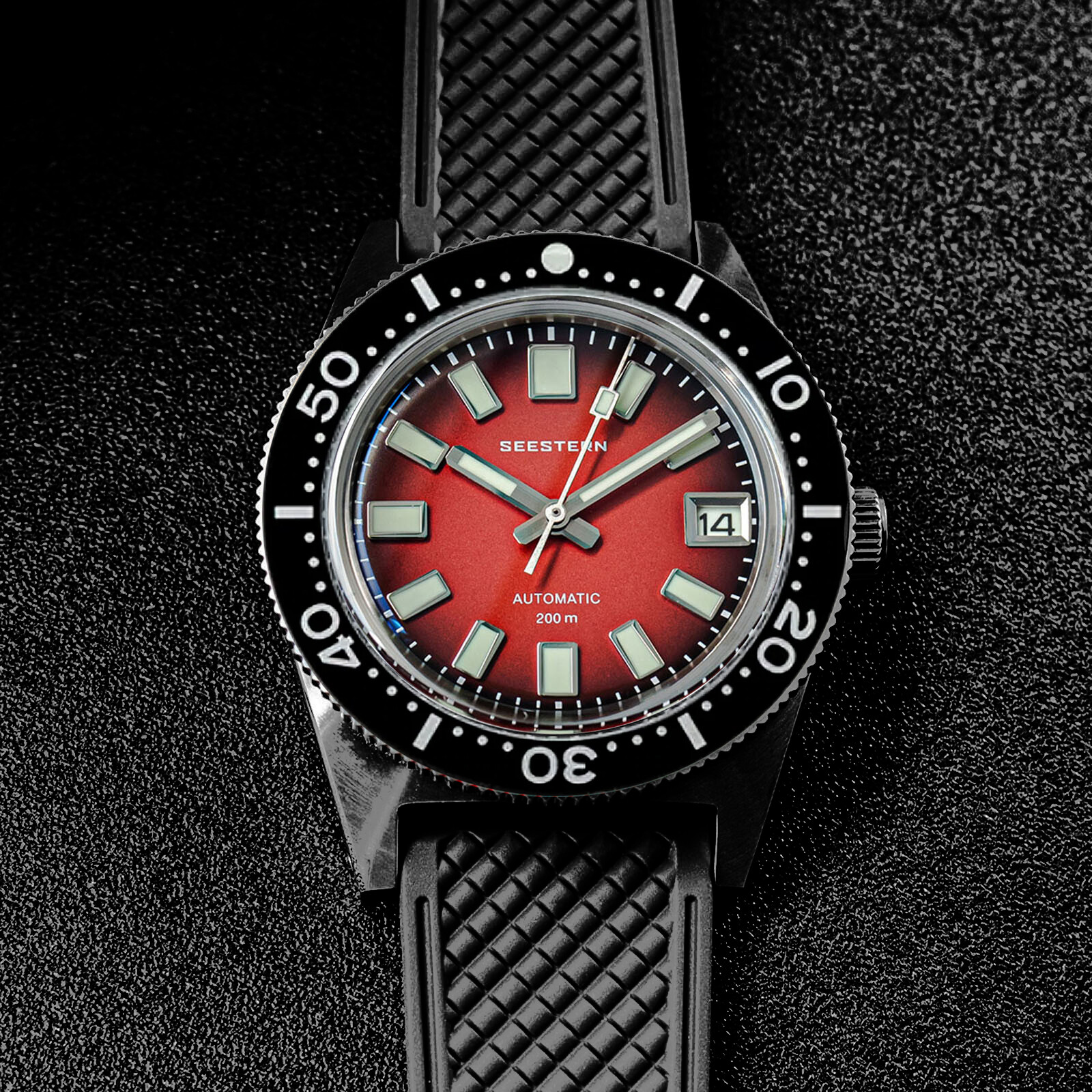 Seestern V3 62MAS 20ATM Genuine Ceramic Bezel 200m DIVER’S Watch SE2021-D62S-RK