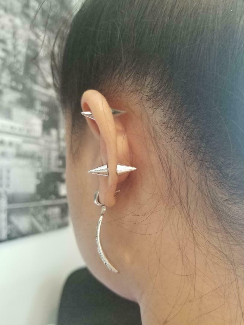Earrings Magnetic with Double Side Spike End 9mm – Sold as a Pair