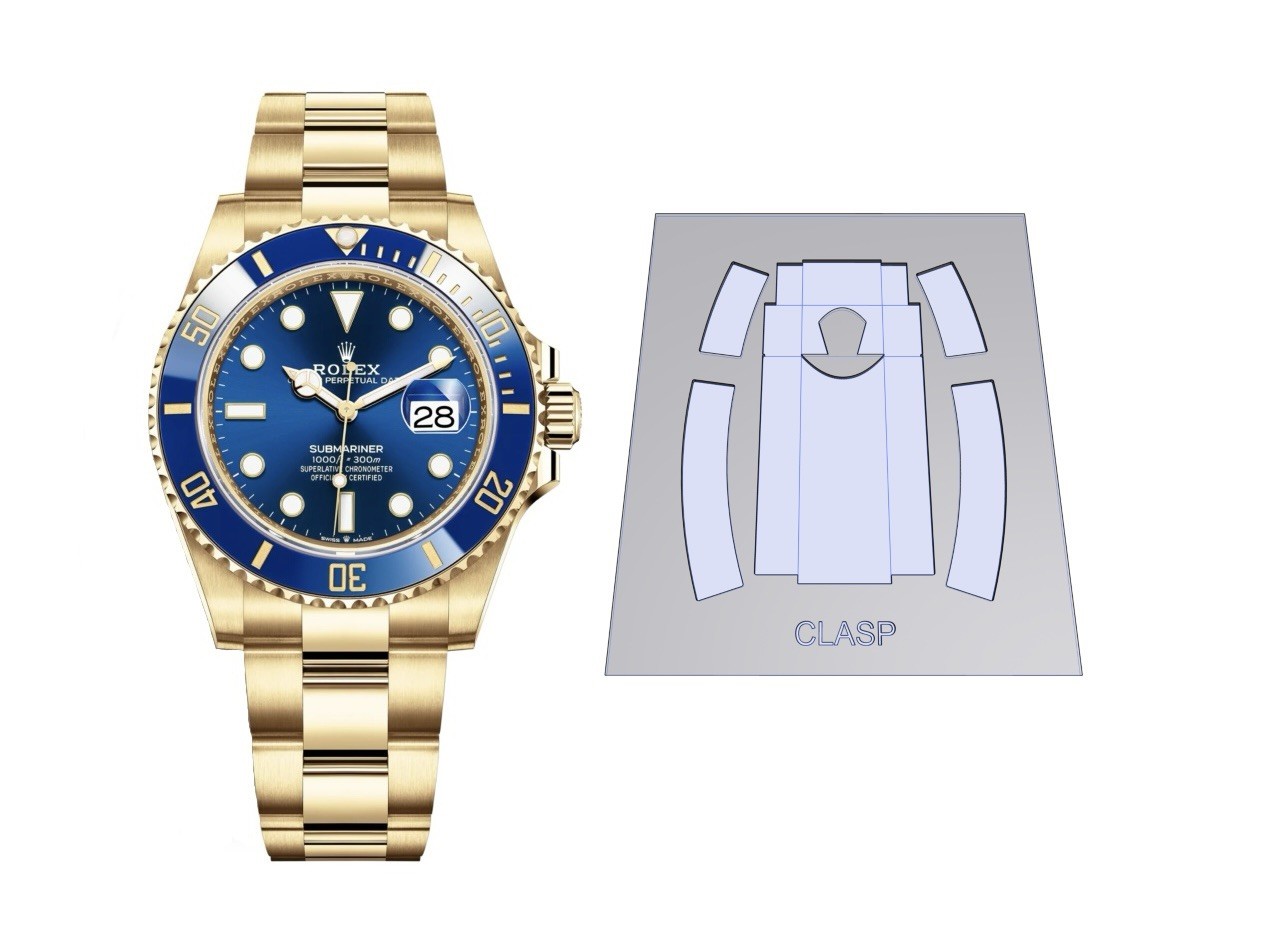Clasp & Sides Protection Kit for Rolex Submariner 41mm -models Nov 2020-now X2