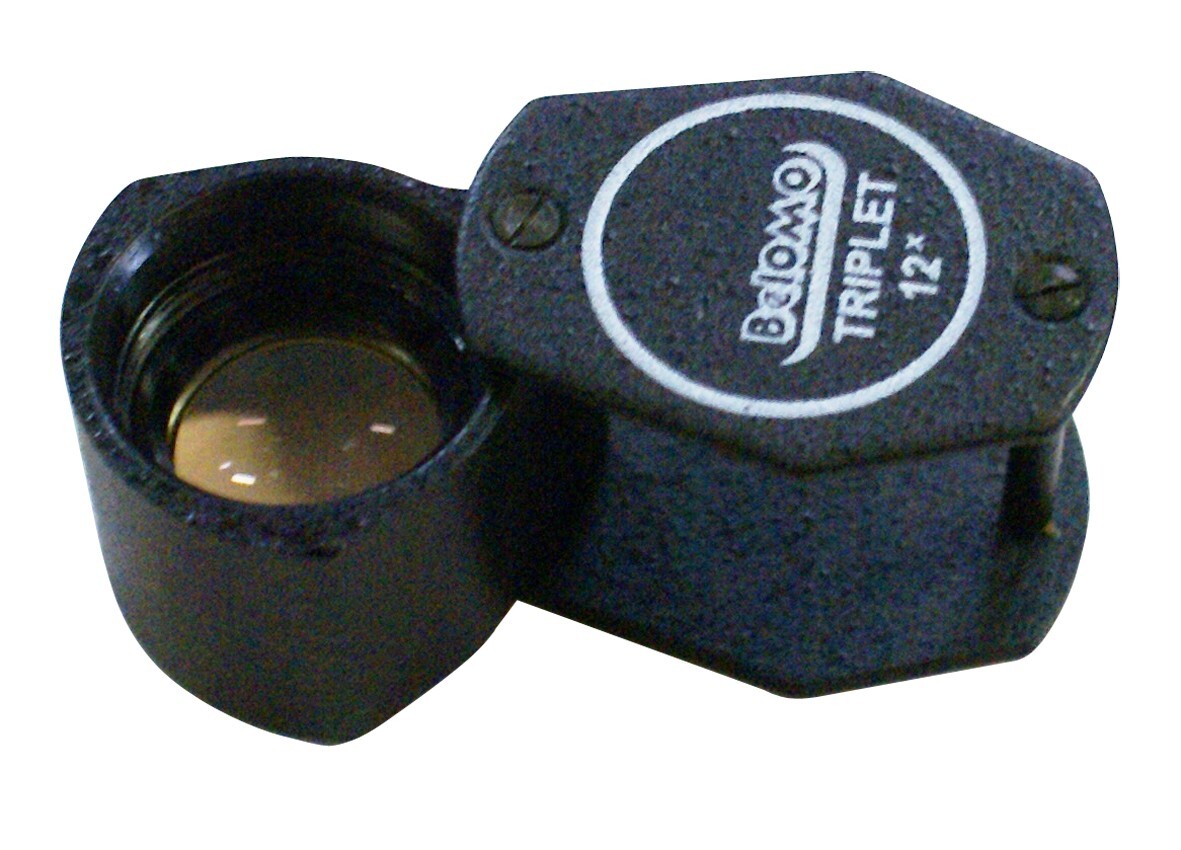 BelOMO Triplet Viewing Magnifier 10x 12x 15x 20x Loupe Glass Jewelry Gemology