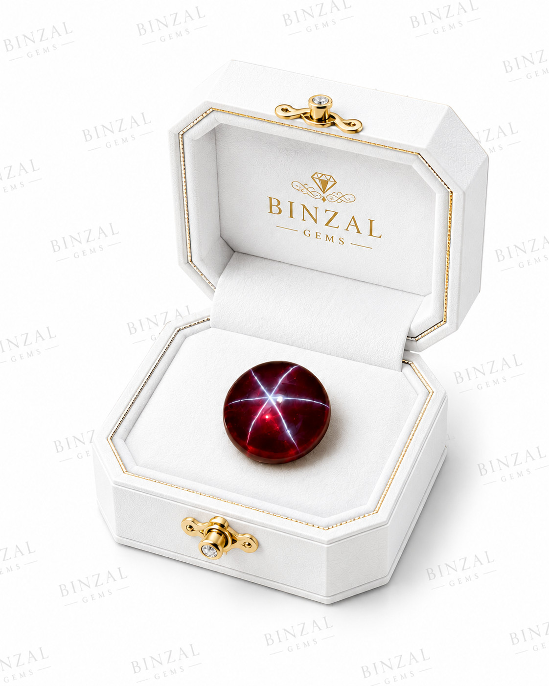 16Ct Natural Star Ruby Round Cabochon cut Certified Star Ruby Gemstone Jewelry