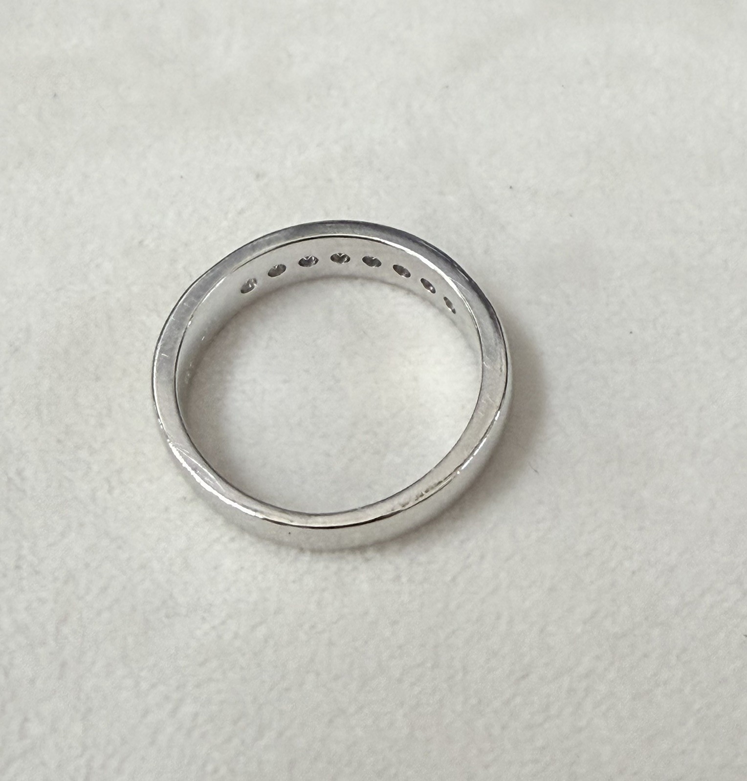 Men’s Platinum Diamond Wedding Band Ring Size 9. 1/2 .50CTW SI Grade Diamonds