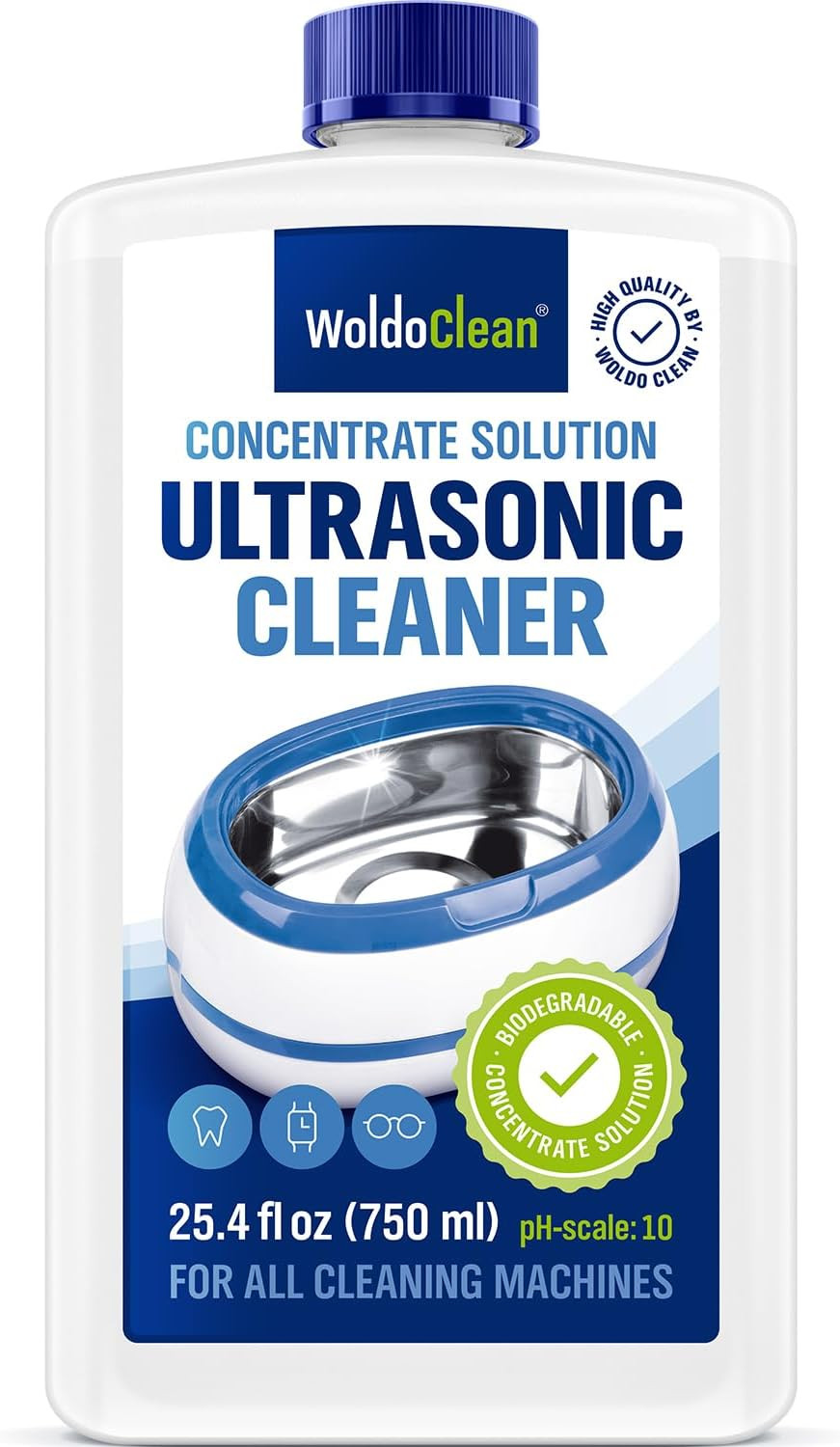 Ultrasonic Cleaner Solution 25.4 Fl Oz – Jewelry Cleaning Liquid for Ultrasonic