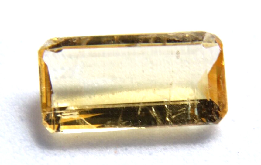 ip20 Imperial Topaz 4.38Bct 7x14x4mm emerald cut from Ouro Preto Minas Gerais