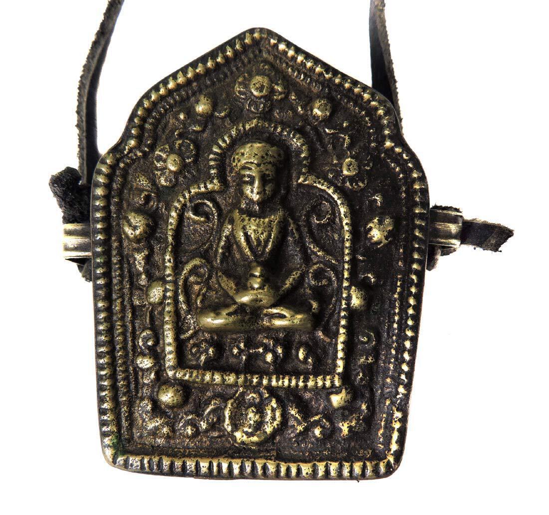 Tibetan Prayer Box Copper Buddha Necklace