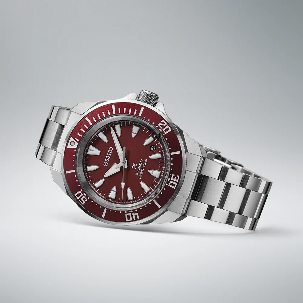 Seiko Prospex 41.7mm Automatic Men’s Diver Watch (Red Dial)