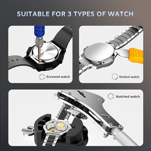 Watch Repair Tool Kit – Battery Replacement – Strap Adjustment – Bracelet Pin