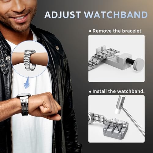 Watch Repair Tool Kit – Battery Replacement – Strap Adjustment – Bracelet Pin