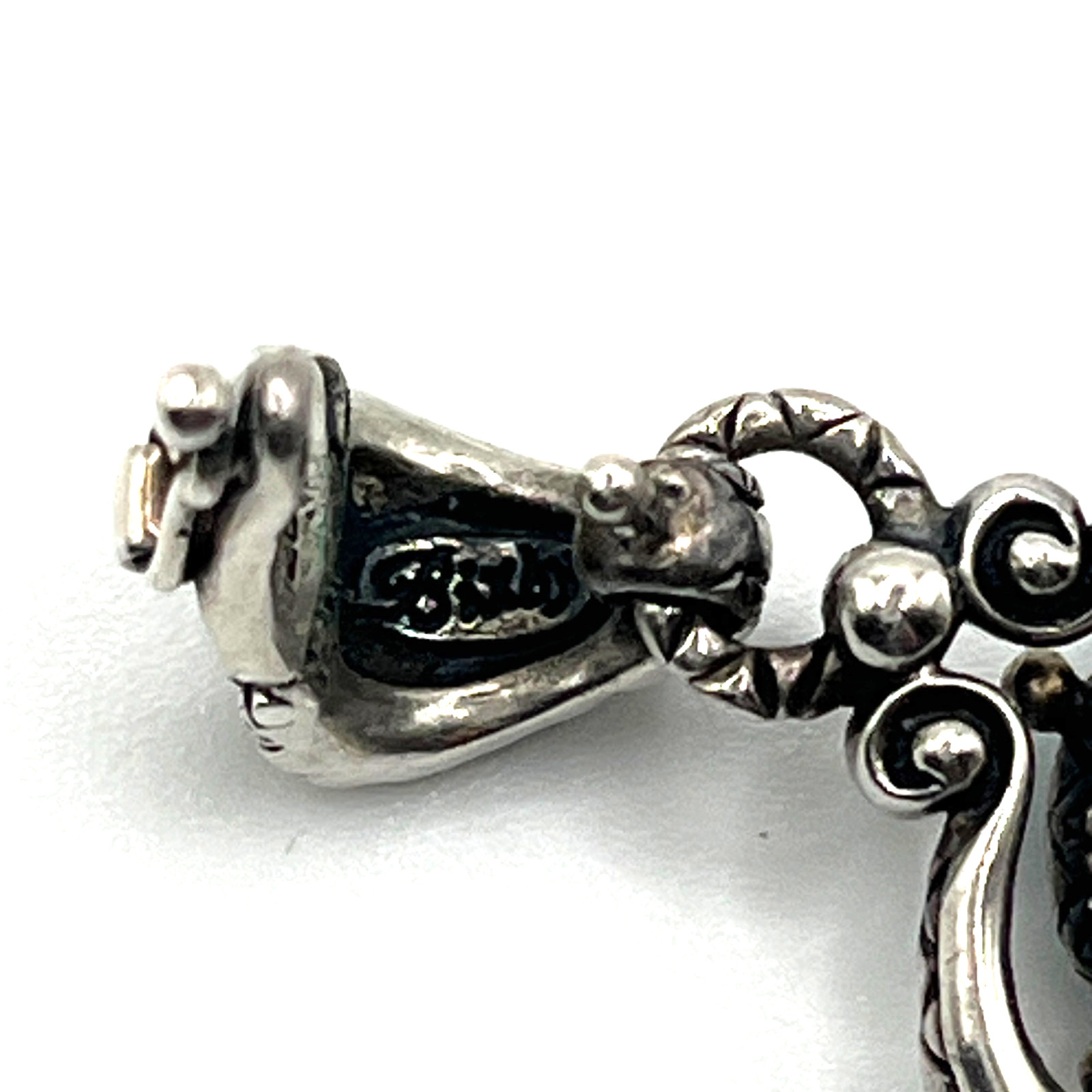 Barbara Bixby Key Enhancer Pendant Turquoise Heart Clover Sterling 925 & 18K