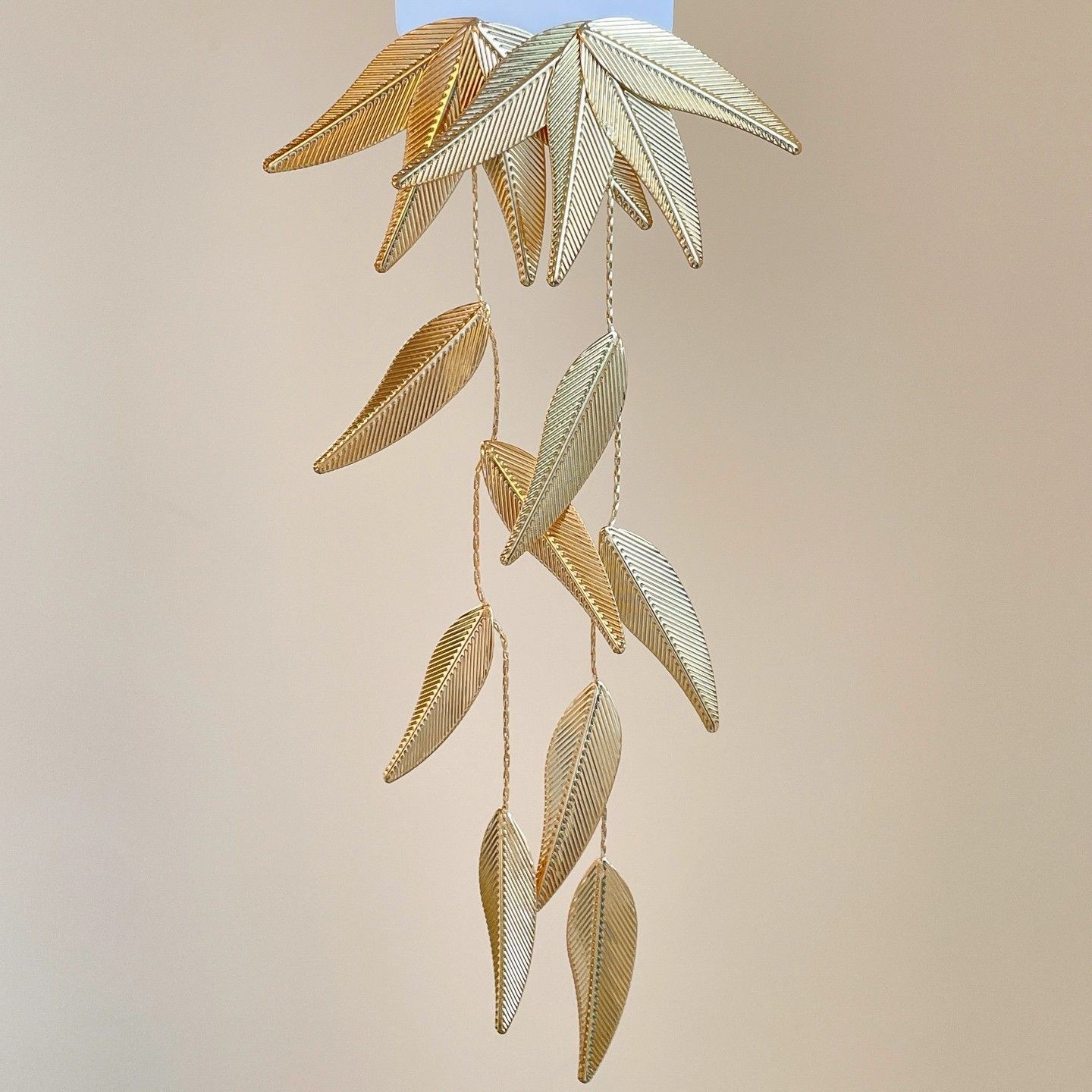 Bamboo Leaf Tassel Earrings Chinese Style Long Earrings for Women