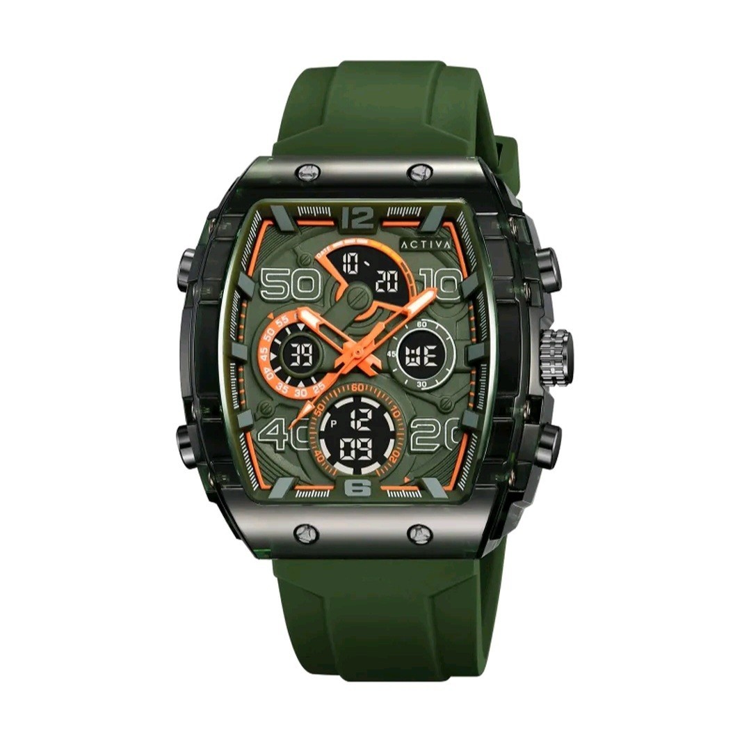 Activa X Invicta Digital Essentials Men’s Watch 45mm, Army Green ACW8109-004 New