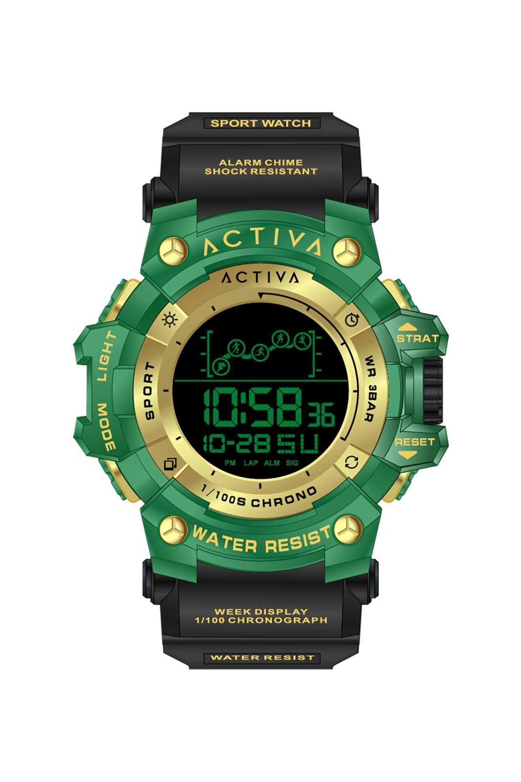 New Invicta Activa X Digital Unisex Watch Model ACW8082-022 Brand New In Box