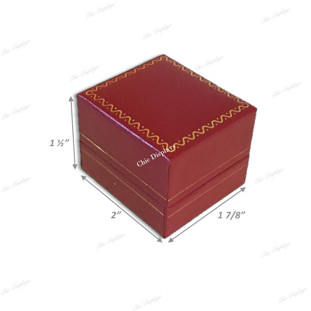Jewelry Gift Boxes for Jewelry Boxes for Sale Red Ring Jewelry Boxes Bulk 15-Pc