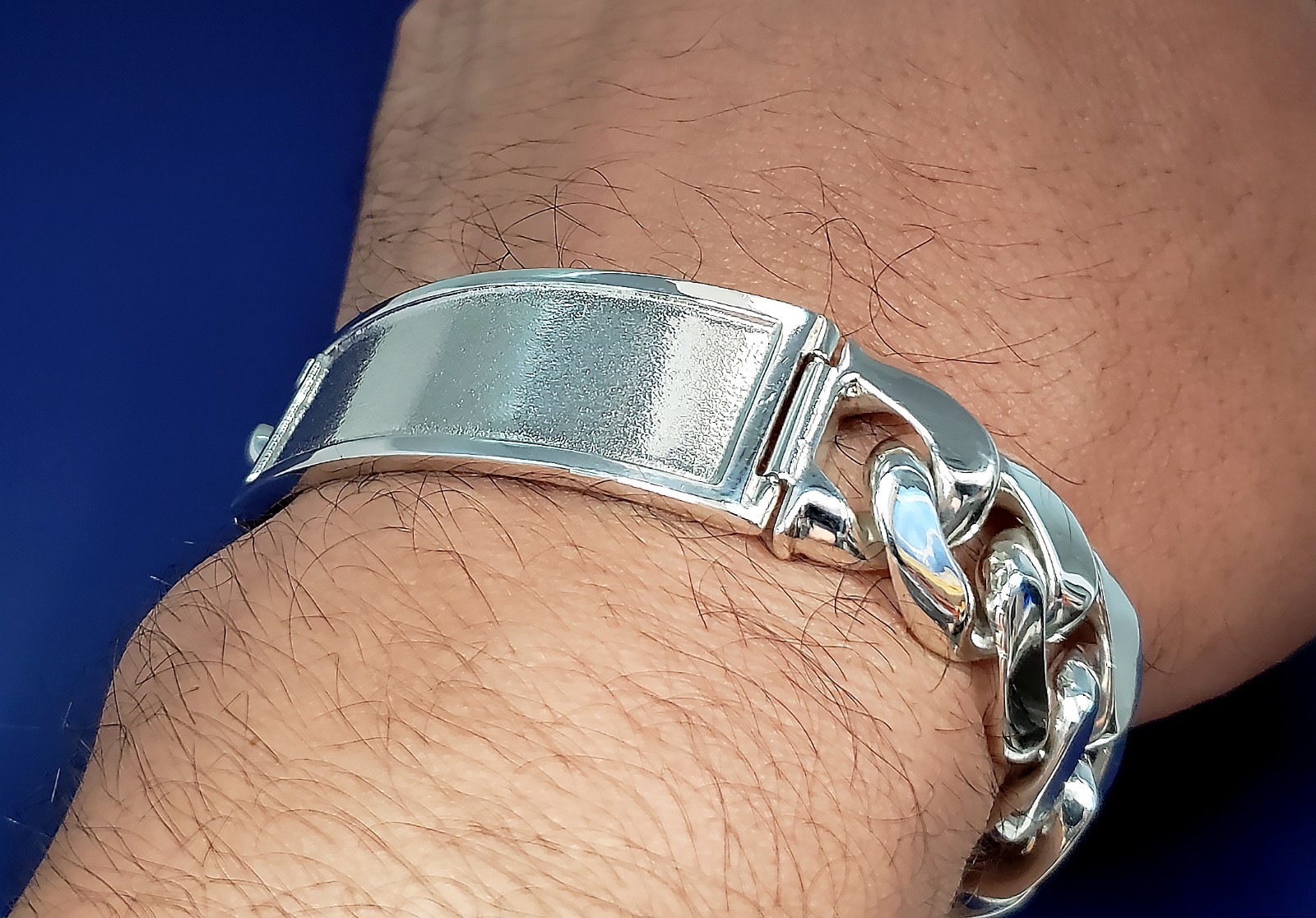 16 mm Solid Heavy Sterling Silver Miami Cuban Link ID Bracelet 8.5 Inch 85 Grams