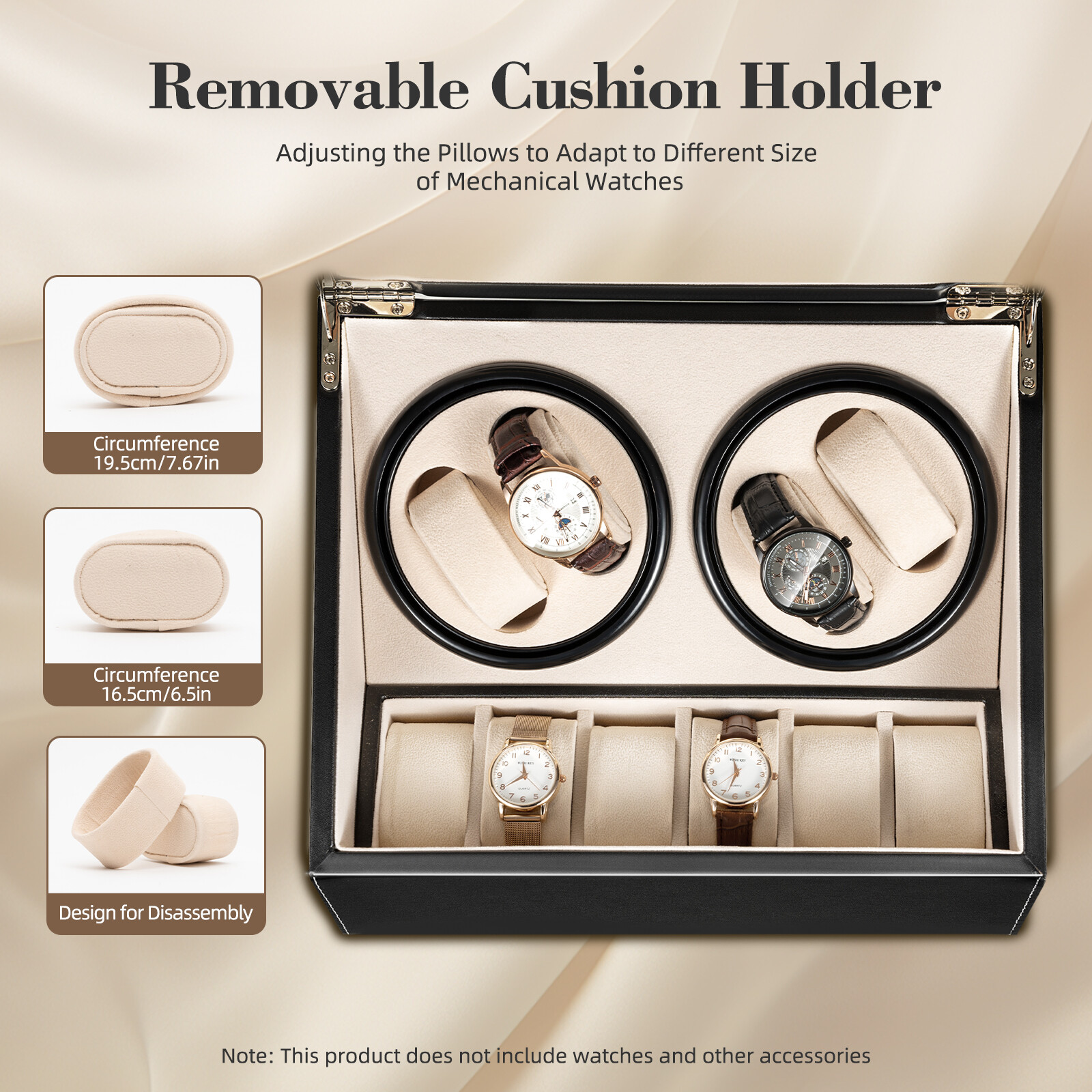 4+6 Watch Winder Case Automatic Rotation Watch Storage Display Box Gifts